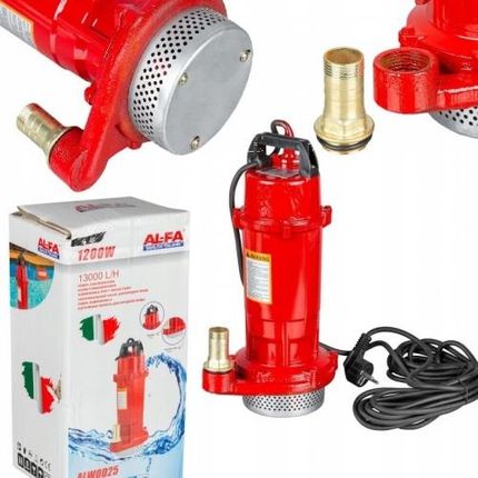 Alfa Pompa Do Wody Brudnej Czystej Szamba Ścieków 1200W