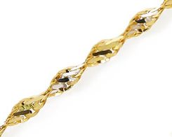 Zdjęcie 3B Au Złoty łańcuszek Próby 585 gr. 2.6 (45 cm) - Zielonka