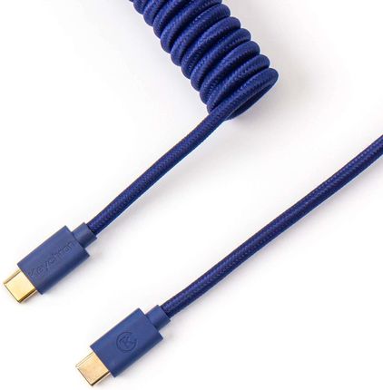 Keychron - Coiled Aviator Cable Kabel Do Klawiatury Mechanicznej Niebieski (Cabl)