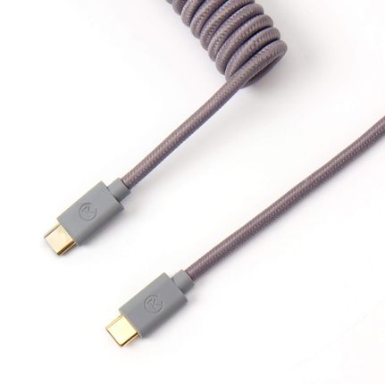 Keychron - Coiled Aviator Cable Kabel Do Klawiatury Mechanicznej Szary (Cabg)