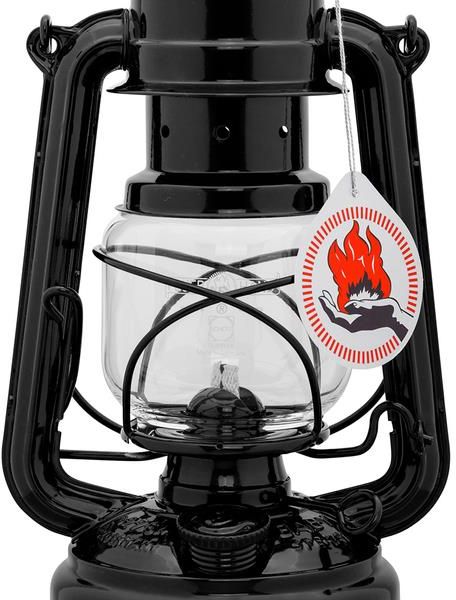 Feuerhand Lampa Naftowa Hurricane Baby Special 276 Czarny Mat