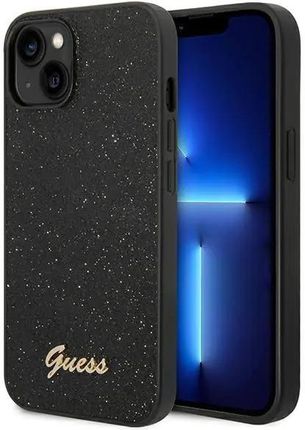 Guess GUHCP14MHGGSHK iPhone 14 Plus 6,7" czarny/black hard case Glitter Script (646757)