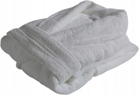 Szlafrok Damski Biały - 100% bawełna 420g - XL