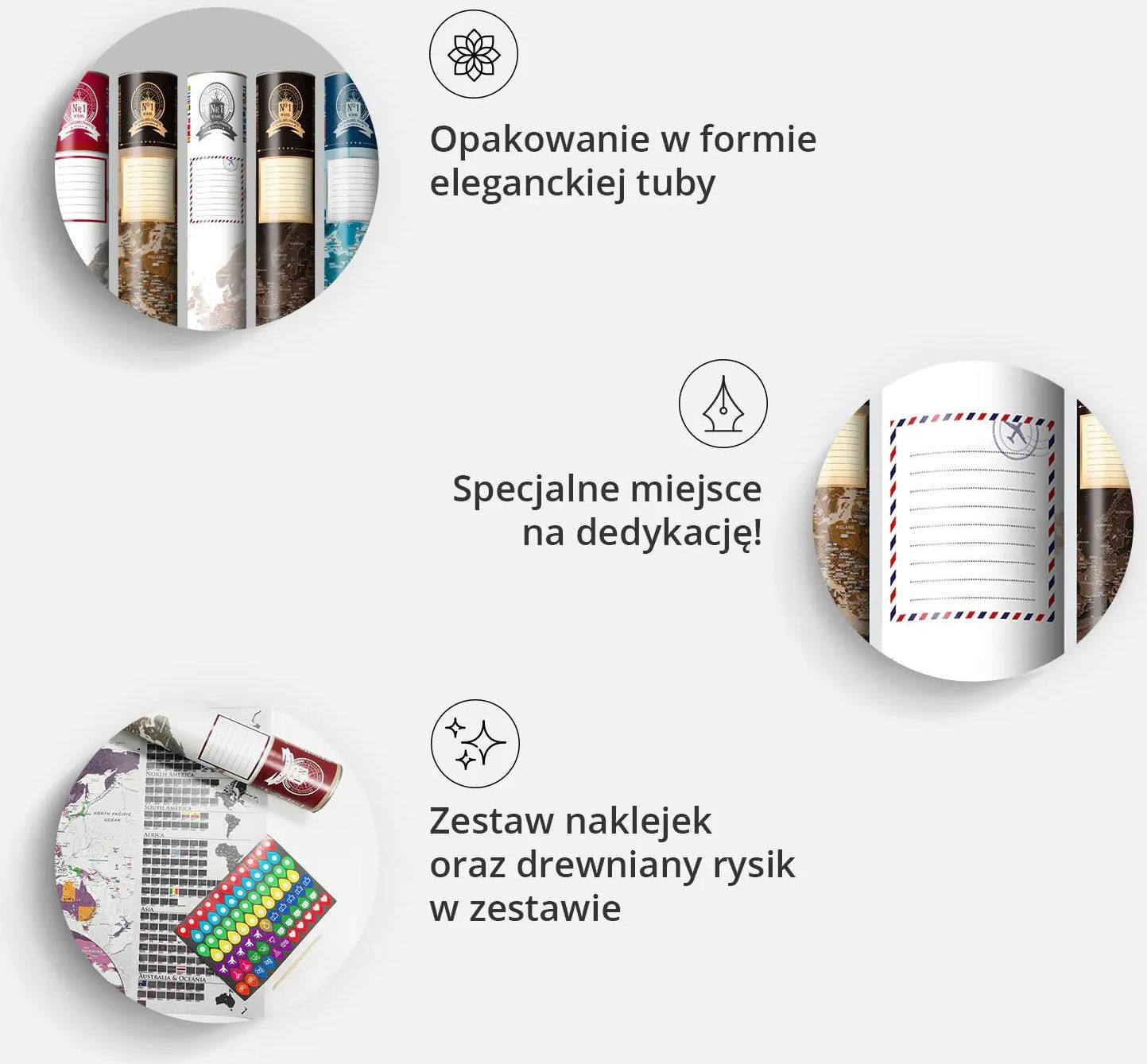 Mapa Zdrapka Vintage Plakat (Wersja Angielska) (Rozmiar 100X50) (A0JZ_3OBW3) - zdjęcie 3 Mapa Zdrapka Vintage Plakat (Wersja Angielska) (Rozmiar 100X50) (A0JZ_3OBW3)