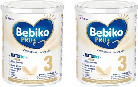 Bebiko PRO+ 3 odżywcza formuła na bazie mleka dla dzieci powyżej 1. roku życia 2x700g