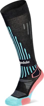 Bridgedale Skarpety Damskie Ski Lt Merino P Pattern Blk/Crl