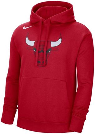 Nike Męska Dzianinowa Bluza Z Kapturem Nba Chicago Bulls Czerwony