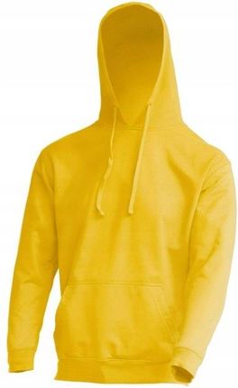 Bluza z kapturem męska - Żółta - XL