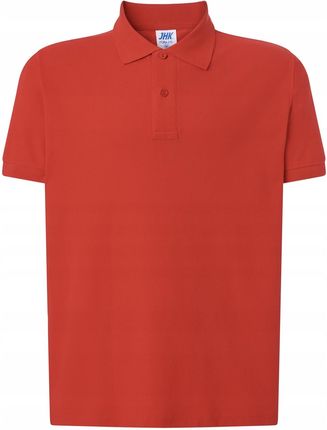 Koszulka Polo - Czerwona, męska, bawełna, Roz XXL
