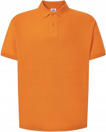 Koszulka Polo - Pomarańczowa, męska, bawełna, XL