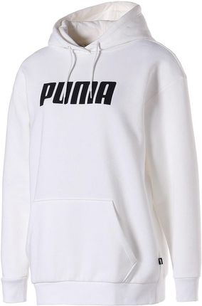 Bluza z kapturem damska Puma ESS OVERSIZED biała 84719302