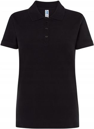 Koszulka Polo - Czarna, damska, bawełna, Roz XL