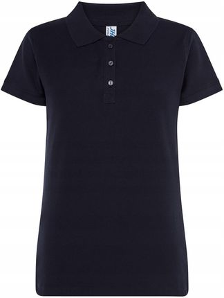 Koszulka Polo - Granatowa, damska, bawełna, Roz XL