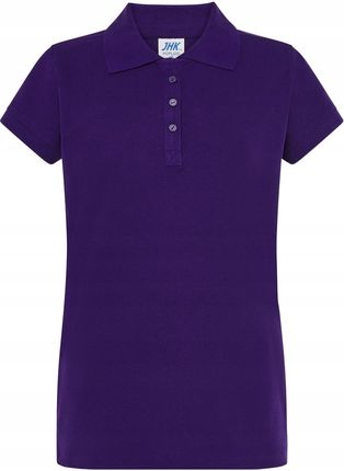 Koszulka Polo - Fioletowa, damska, bawełna, Roz XL