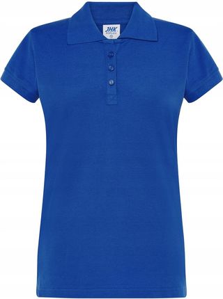 Koszulka Polo - Niebieska, damska, bawełna,Roz S