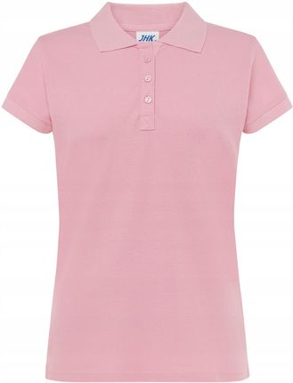 Koszulka Polo - Różowy, damska, bawełna, Roz XL