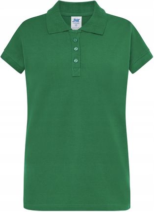 Koszulka Polo - Zielona, damska, bawełna, Roz S