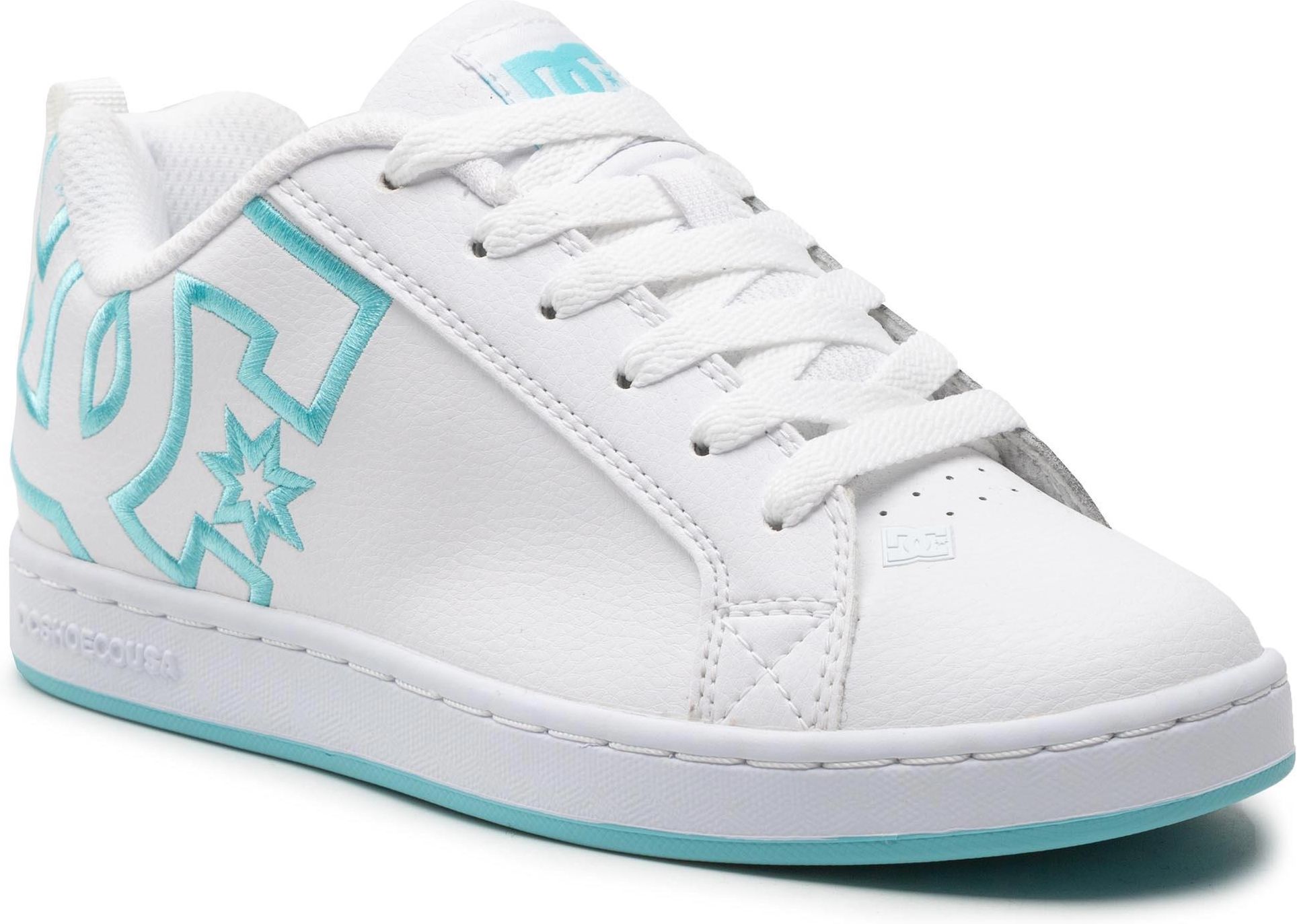 Sneakersy DC - Court Graffik 300678 White/White/Blue(Xwwb) - Ceny i ...