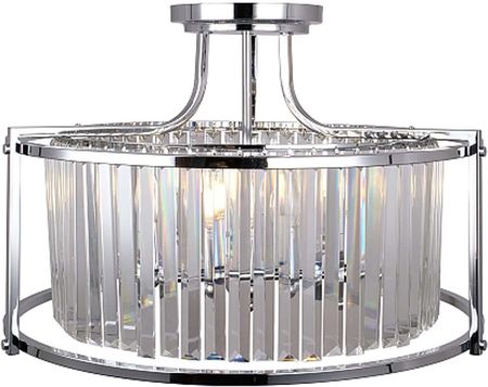 Copel Kryształowy plafon sypialniany okrągła lampa chrom  (CGASBURC)