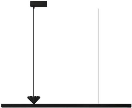 Copel Minimalistyczna lampa wisząca LED 12W listwa czarna  (CGLIN2)