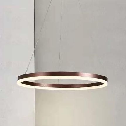 Copel Okrągła lampa wisząca nad stół LED 30W ring brąz  (CGCOFF60)