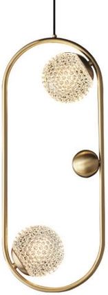 Copel Wisząca lampa nowoczesna do sypialni mosiądz  (CGGRANDE50)