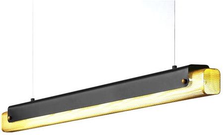 Copel Nowoczesna lampa wisząca LED 24W czarna złota  (CGPERFLIN)