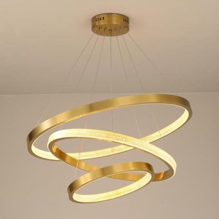 Copel Wisząca lampa salonowa rings LED 100W mosiądz  (CGZINGTRIP80A)