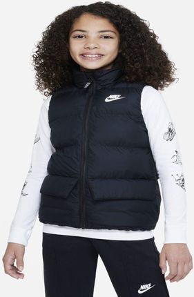 Nike Bezrękawnik z syntetycznym wypełnieniem dla dużych dzieci Nike Sportswear - Czerń