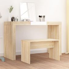 Zdjęcie Vidaxl Stołek Do Toaletki Dąb Sonoma 70x35x45cm 802816 - Lębork