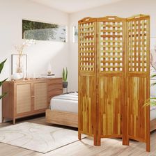 Zdjęcie vidaXL Parawan 3-Panelowy 121,5x2x180cm Lite Drewno Akacjowe 318547 - Puck