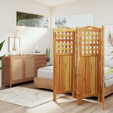 Zdjęcie vidaXL Parawan 4-Panelowy 162x2x115cm Lite Drewno Akacjowe 318548 - Jastarnia