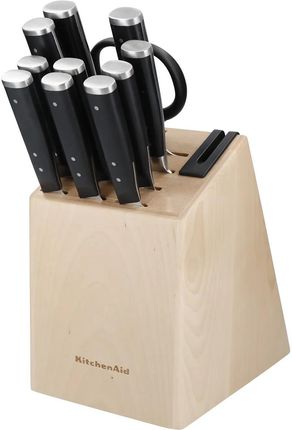 KitchenAid Zestaw 10 noży w bloku Gourmet + nożyczki (KAG12STSNBXOBQ)
