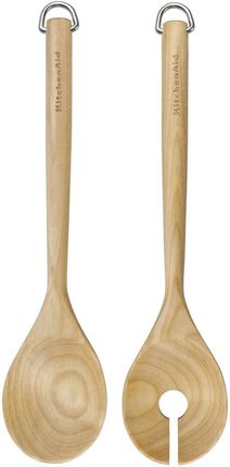 KitchenAid Komplet sałatkowy 30cm dwie łyżki drewniane