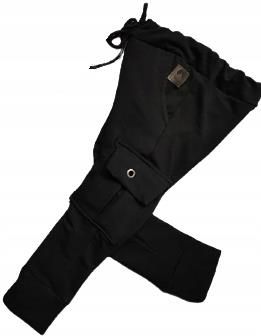 Spodnie bojówki czarne rozmiar 146