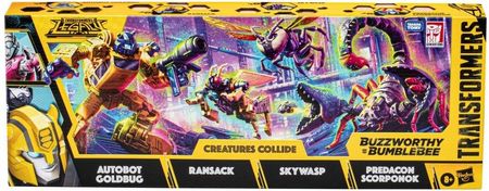 Hasbro Transformers Legacy - Zestaw figurek Buzzworthy Bumblebee Creatures Collide Multipack F3933