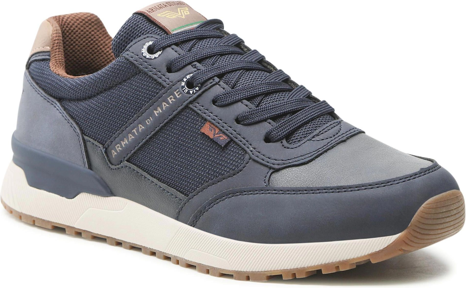 Armata di mare Scarpe Uomo, Casual Sneakers Alte Stringate Spring/Summer, Art. AMU P2N045