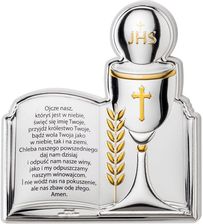 Obrazek Pamiątka I Komunii z napisem | Rozmiar: 8x9 cm | SKU: VL81422/1L