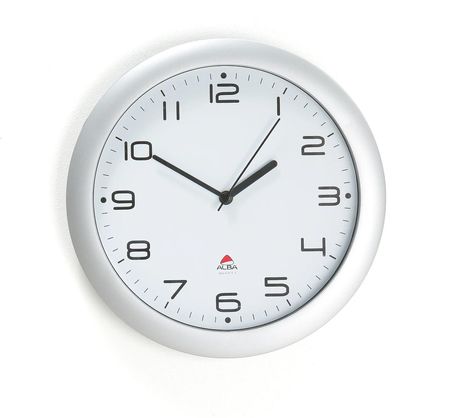 Aj Produkty Zegar Ścienny 300Mm Biały Srebrny