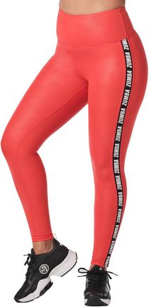 Legginsy z wysokim stanem turkusowe Zumba Bold is the New Basic