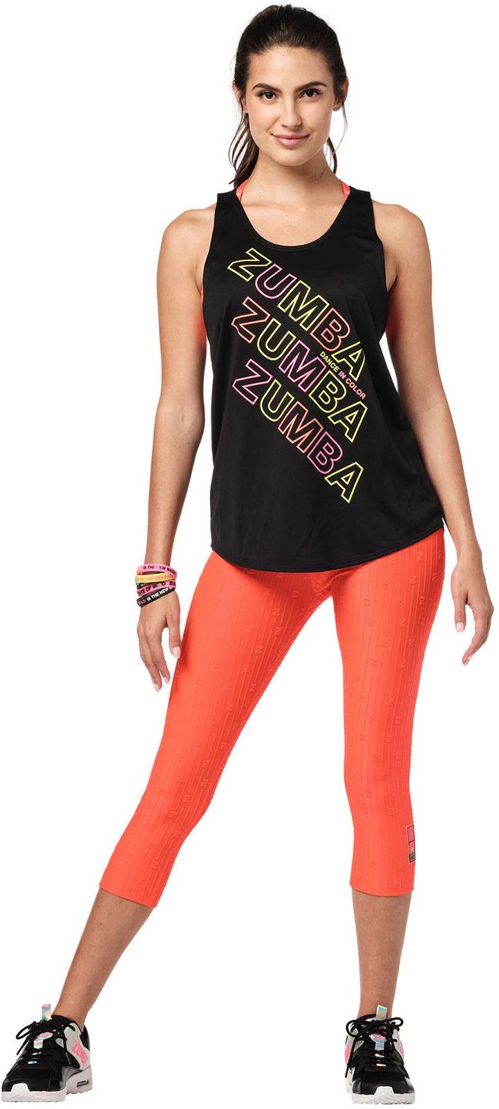 Zumba Wear Koszulka Damska Sportowa Na Ramiączkach Czarna Zumba Bright Bold - zdjęcie 1 Zumba Wear Koszulka Damska Sportowa Na Ramiączkach Czarna Zumba Bright Bold