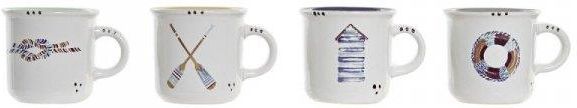Dkd Home Decor Filiżanka Morski Kamionka 120Ml 4Szt. - Opinie i ...