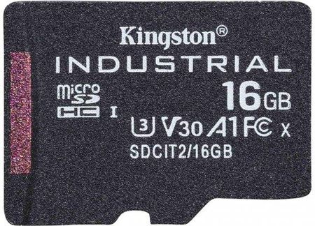 Kingston  Industrial microSD 16GB Class 10 UHS-I U3 (SDCIT216GBSP)