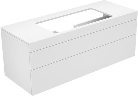 Keuco Edition 400 Szafka podumywalkowa Biała bez otworu na baterię 140x54,6x53,5 cm