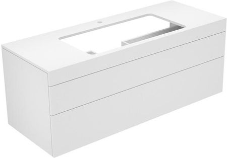 Keuco Edition 400 Szafka podumywalkowa Biała z otworem na baterię 140x54,6x53,5 cm
