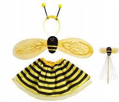 jakie Stroje karnawałowe wybrać - Strój Pszczółka Sukienka Naszyjnik Z Tiulu M/122cm