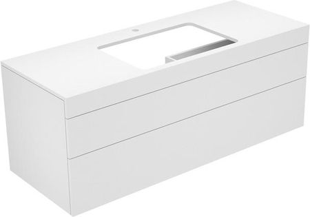 Keuco Edition 400 Szafka podumywalkowa Biała z otworem na baterię 140x54,6x53,5 cm