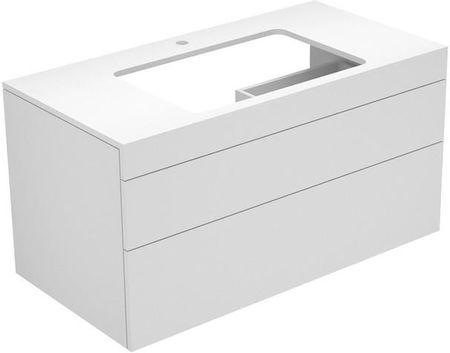 Keuco Edition 400 Szafka podumywalkowa Biała z otworem na baterię 105x54,6x53,5 cm