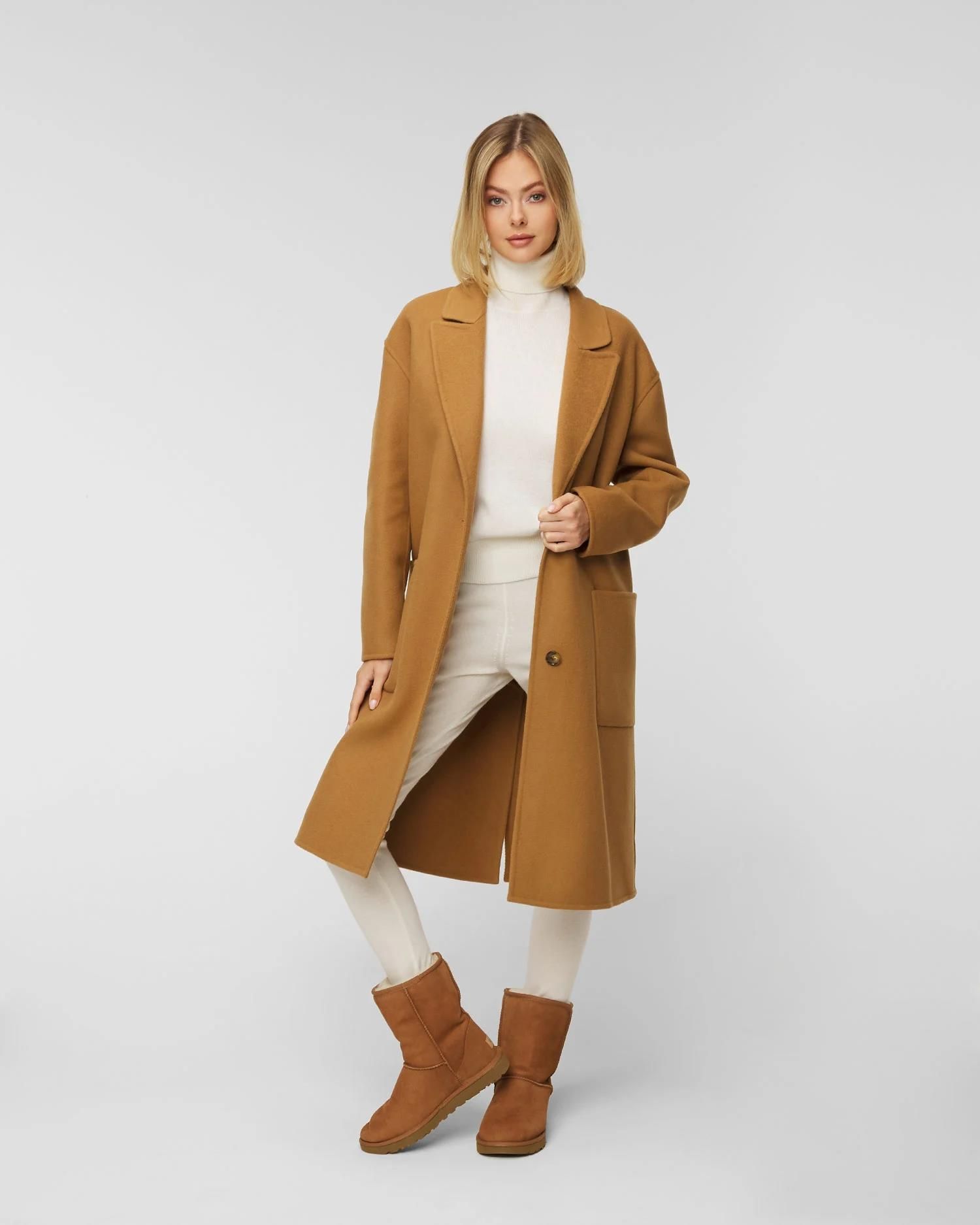 P aszcz we niany WOOLRICH DOUBLE WOOL COAT Ceny i opinie Ceneo.pl