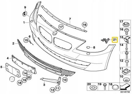 Bmw Ślizg Mocowanie Zderzaka Le Z4 E85 E86 51117165179 - Opinie i